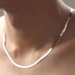 Collar de cadena de serpiente de Hip Hop para hombre, nueva moda, collar de Color plateado de acero inoxidable, accesorios de joyería, regalo de fiesta 5