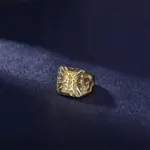Anillo De oro De 18 quilates para hombres Anillos Mujer piedras preciosas De roca joyería De oro genuino De 18 K Anillos De Hiphop caja De Anillos De origen Bizuteria 4