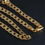 Collar de cadena de oro grueso para hombre, joyería de moda, 18 K, 4/6/8/10MM, 50cm, 20 pulgadas, venta al por mayor 4