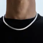 Collar de cadena de serpiente de Hip Hop para hombre, nueva moda, collar de Color plateado de acero inoxidable, accesorios de joyería, regalo de fiesta 1