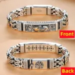 🐲 Pulsera "Eternal Fortune Pixiu" – Plata S925 Sólida Retro 3