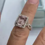 Anillos para mujer, Circonia cúbica brillante, accesorios femeninos de compromiso de boda, anillo de propuesta elegante, regalo, joyería de moda 4
