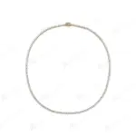 5.25CTW Moissanite tenis collares para mujeres hombres sólido 14K 10K oro 925 cadena de plata para fiesta de compromiso Navidad 6