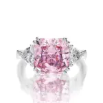 Anillos de boda de plata de ley 100% 925, brillantes, cuadrados, de 10x10mm, color rosa, blanco, amarillo, con diamantes de alto contenido de carbono, joyería fina para mujer 3