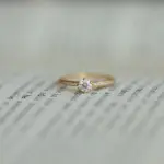 Anillo de circón brillante chapado en plata de ley 925 de 14 quilates para mujer, joyería de boda con temperamento exquisito 6