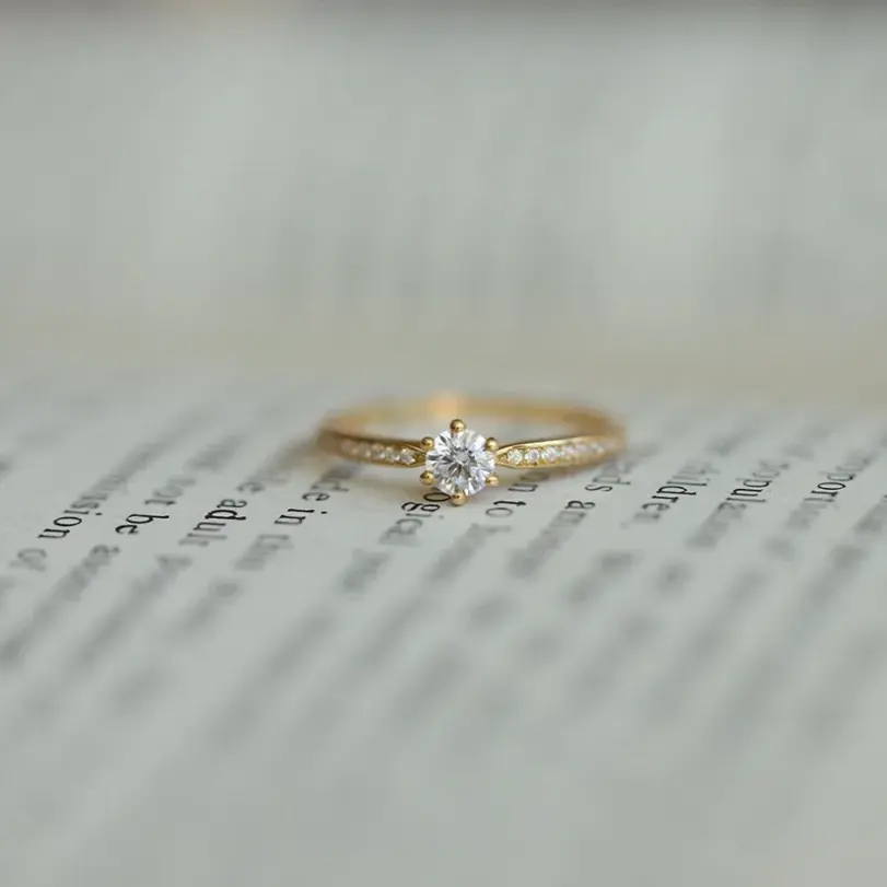 Anillo de circón brillante chapado en plata de ley 925 de 14 quilates para mujer, joyería de boda con temperamento exquisito 6