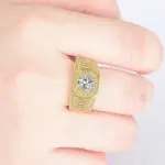 Anillo de oro puro 24K de alta gama con diseño de la Torre Eiffel, anillo de pareja ajustable para hombre y mujer, joyería de oro. 4 Anillo de oro puro 24K de alta gama con diseño de la Torre Eiffel, anillo de pareja ajustable para hombre y mujer, joyería de oro. 4