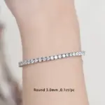Kuololit Lab Grown Diamonds Pulseras para Mujeres Hombres 14K 10K 585 Pulsera de Tenis de Oro Sólido Compromiso Clásico Navidad 4