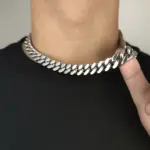 Joyería Hip Hop al por mayor, collar de cadena cubana plana de acero inoxidable para hombre, envío directo. 4 Joyería Hip Hop al por mayor, collar de cadena cubana plana de acero inoxidable para hombre, envío directo. 4