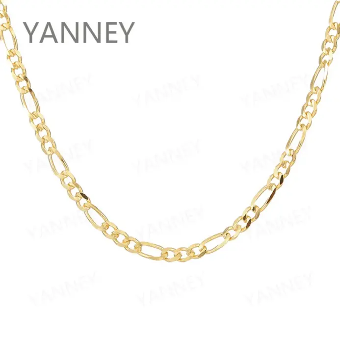 🇮🇹 Collar "Figaro Slim Luxe" – Plata .925 y Oro 18K (4mm) 2
