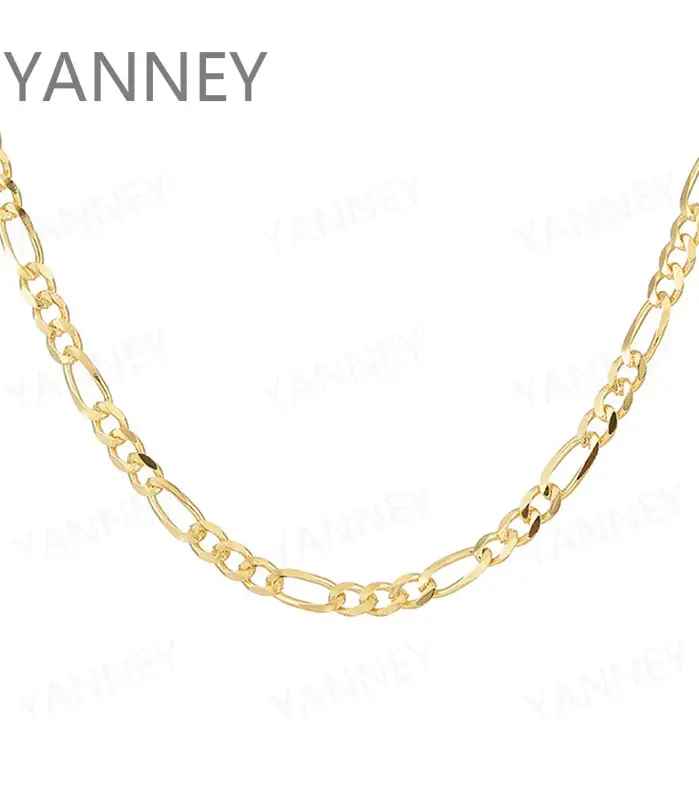 🇮🇹 Collar "Figaro Slim Luxe" – Plata .925 y Oro 18K (4mm) 2