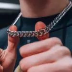 Collar de cadenas de acero inoxidable para hombre, Gargantilla básica de rapero en el cuello, joyería de moda, Hip Hop, ancho, 3/5/7/9MM, Eslabón cubano 1