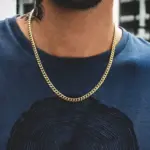 Collar de cadenas de acero inoxidable para hombre, Gargantilla básica de rapero en el cuello, joyería de moda, Hip Hop, ancho, 3/5/7/9MM, Eslabón cubano 2