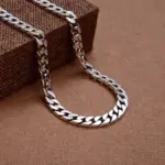 Pulsera de plata de ley 100% S925, joyería de plata Punk S925 de 8MM que nunca se decolora, regalos de joyería para hombres y mujeres 5
