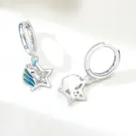 🌙 Pendientes "Blue Night Sky" – Plata S925 y Circonia Azul (Edición MISEFF) 3