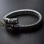 🦾 Pulsera "Thai Heritage Rope 5mm" – Plata Artesanal de Estilo Dominante 6