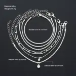 6 uds. Pulseras de diamantes de imitación de Plata de Ley 925 para mujeres y niñas, pulseras con dijes de cielo estrellado brillante coreano de lujo, joyería de fiesta 3