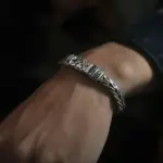 🦾 Pulsera "Thai Heritage Rope 5mm" – Plata Artesanal de Estilo Dominante 3