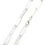 🔗 Collar "Cable Link" – Acero 316L Estilo Industrial 50cm 5