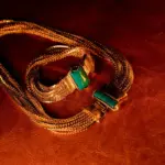 Europa Vintage latón chapado en oro tejido cadena piedra Natural collar de lujo pulsera conjunto mujer joyería de calidad superior 5
