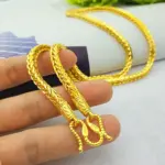 Collar Original de oro de 18k para mujer y hombre, pulsera de lujo que no se decolora, joyería de alta calidad para fiesta, bisutería de boda 4