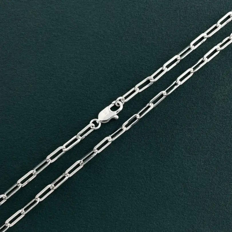 📎 Collar "Andara Geometric" – Plata de Ley .925 Estilo Paperclip 3