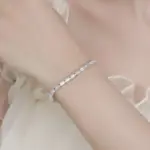 14-21cm joyería de plata maciza regalo pavé ajuste 3*5mm rectángulo impresionante circón cúbico Real 925 joyería fina pulsera de tenis 3 14-21cm joyería de plata maciza regalo pavé ajuste 3*5mm rectángulo impresionante circón cúbico Real 925 joyería fina pulsera de tenis 3