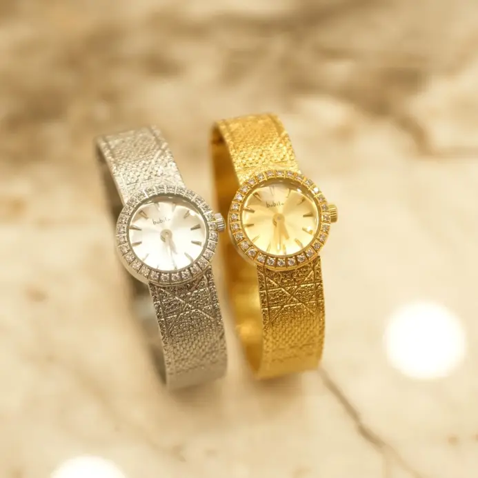 Reloj Vintage de esfera pequeña para mujer, pulsera de latón chapada en oro de 24 quilates, de alta calidad, con diamantes Retro de lujo, regalos elegantes, 2026 1