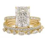 OEVAS-Juego de anillos de circón completo de 7x10mm, 3,5 CT, 100% Plata de Ley S925 para mujer, anillo de compromiso de boda, joyería fina, regalo, venta al por mayor 11