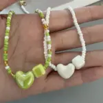 Collar Gargantilla Geométrico Romántico y Lindo para Mujer, Novedoso y Moderno, Regalo, Collar de Cuentas, Joyería de Moda 2