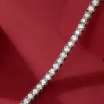 Pulsera de tenis de moissanita auténtica para hombre y mujer, brazalete de Plata de Ley 925, chapado en oro de 18k, Diamante con GRA, 3/4/5mm 3