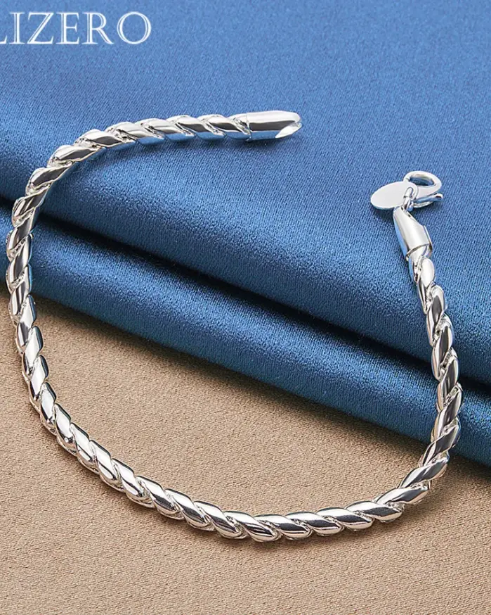 🌪️ Pulsera "Silver Rope Essential" – Plata S925 (4 mm) 1
