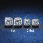 Pendientes Neetim Real de moissanita de Color D de 0,5-1 quilates para mujer, pendientes brillantes de 100% Plata de Ley 925, joyería de boda 4