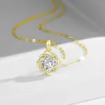 Colgante de flor de moissanita de Color D de 3 quilates de lujo, collar relleno de oro de 1/20 de 14K con certificado, regalo de joyería de cumpleaños y Navidad para mujer 4 Colgante de flor de moissanita de Color D de 3 quilates de lujo, collar relleno de oro de 1/20 de 14K con certificado, regalo de joyería de cumpleaños y Navidad para mujer 4