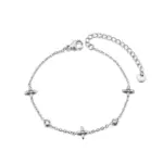 🍀 Pulsera "Trébol de Luz" – Acero 316L, Oro 18K PVD e Impermeable 3