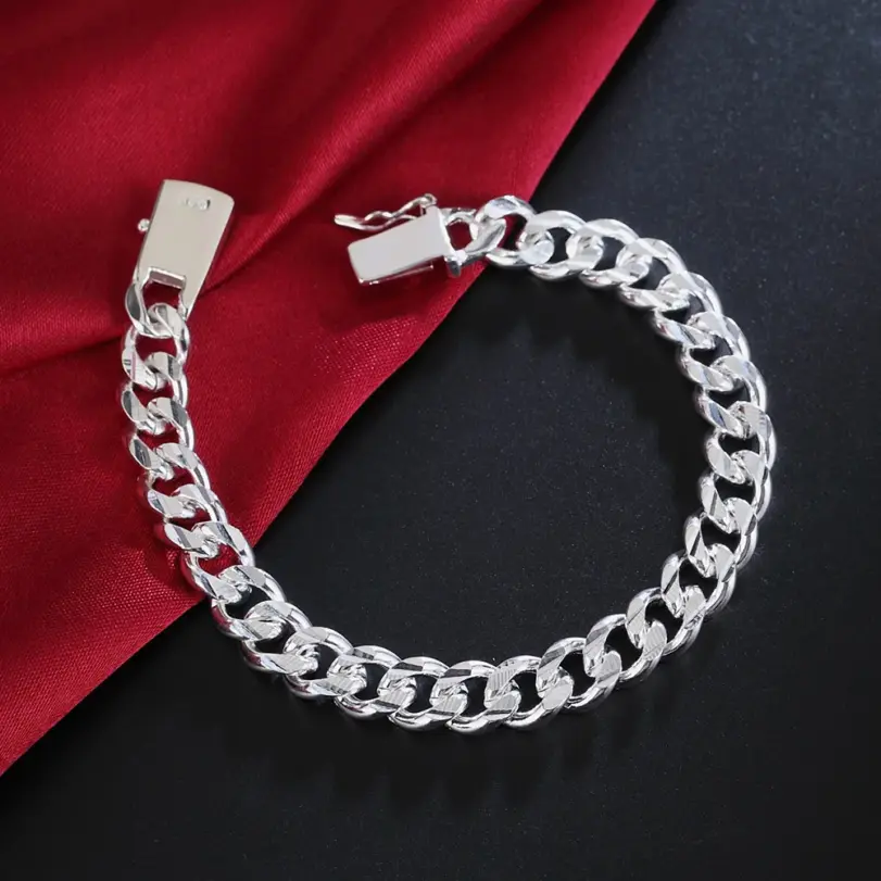 💎 Pulsera "Noble Titan" – Plata .925 Sólida (8mm / 10mm) 6