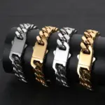 Joyería Hip Hop al por mayor, collar de cadena cubana plana de acero inoxidable para hombre, envío directo. 6 Joyería Hip Hop al por mayor, collar de cadena cubana plana de acero inoxidable para hombre, envío directo. 6