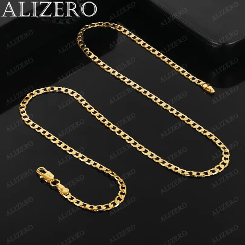🏛️ Collar "Curb Classic Elite" – Cadena Lateral de 4mm en Oro 18K 1