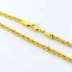 🌪️ Collar "Twisted Rope 4mm" – Oro 18K Estética Y2K & Timeless 3