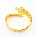 Pulsera de hombre agresiva de oro real de oro puro 24K 9999 de lujo 5
