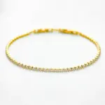 Pulseras finas de tenis de cristal con cristales de racimo de 2mm, 13cm-17cm, joyería para mujeres y niñas, cadena de eslabones de Color dorado de acero inoxidable 6