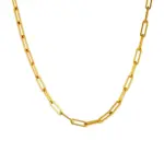 📎 Collar "Linear Lux" – Plata .925 y Oro 18K Estilo Paperclip 3