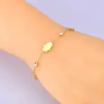 ✋ Pulsera "Protección Hamsa" – Acero 316L Impermeable y Oro PVD 6