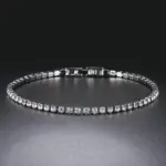 Pulsera de tenis Multicolor para mujer y hombre, brazalete de circonia cúbica de 2,5mm, cadena de tenis de diseño, joyería de boda, KC128 1