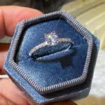 Anillo de compromiso de boda de Plata de Ley 925 para mujer, regalo de cumpleaños romántico para novia, joyería de circón de cristal a la moda 4