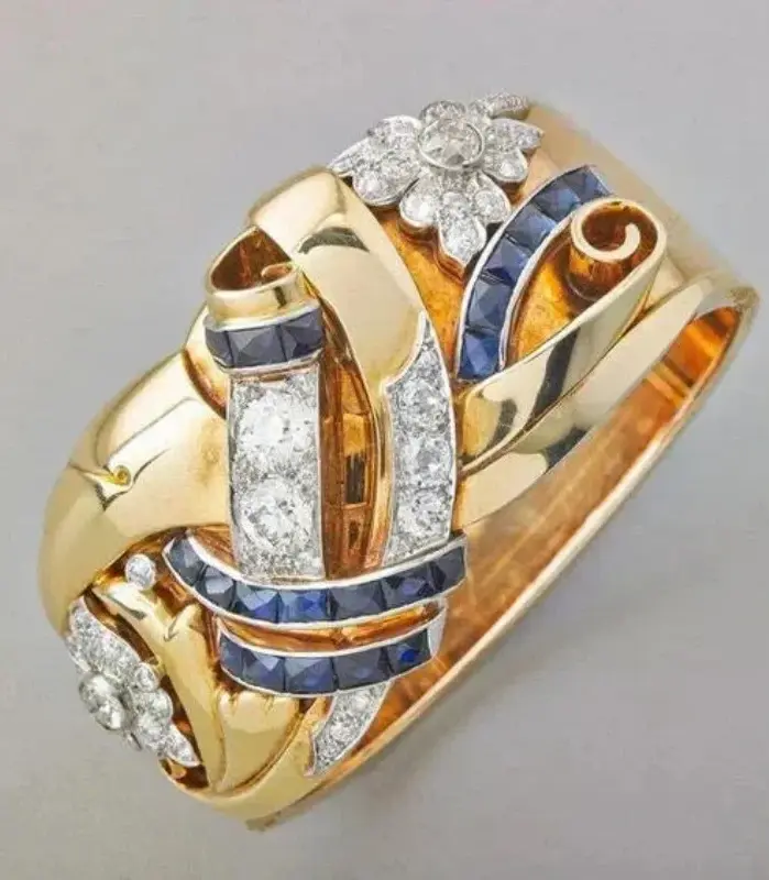 Anillo de circonia cúbica de Color dorado con personalidad Irregular geométrica para mujer, accesorios de fiesta, joyería personalizada 1