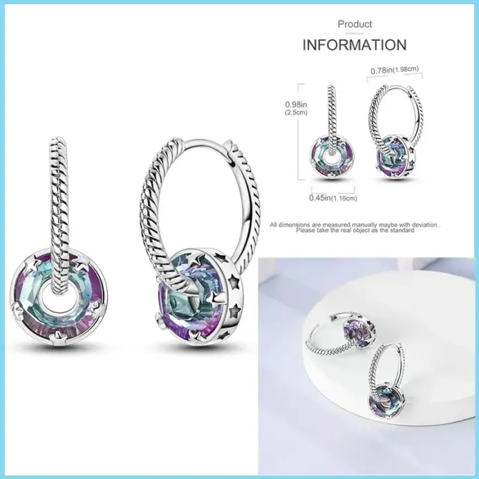 🌸 Pendientes "Floral Bloom Hoops" – Plata S925 y Circonitas 2