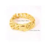 Elegante pulsera para hombre chapada en oro de 18 quilates: estilo clásico, diseño grueso y pesado, perfecta para regalos y fiestas, para otoño 6