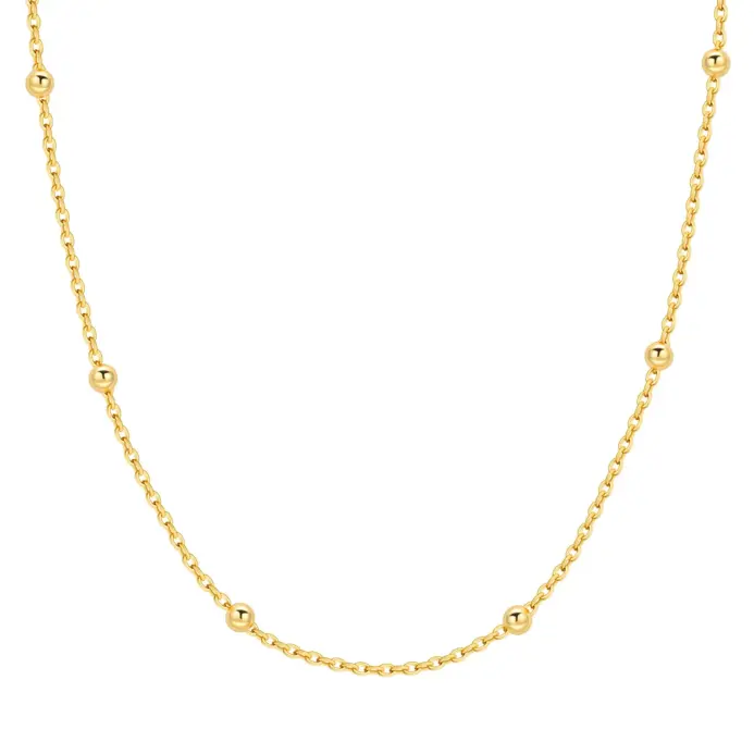 🐚 Collar "Pearl & Gold Link" – Plata S925, Oro 18K y Perla Natural 1