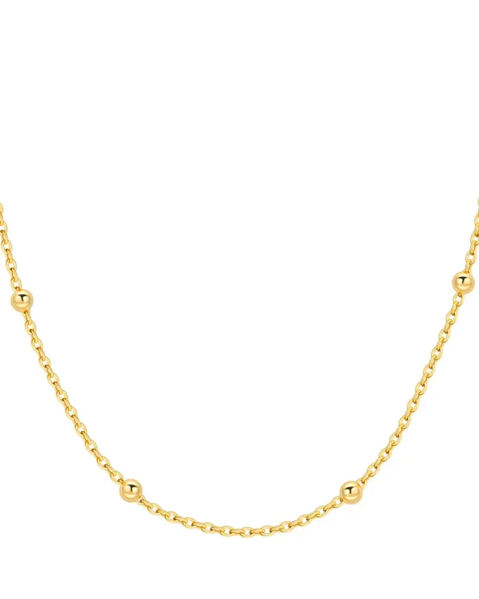 🐚 Collar "Pearl & Gold Link" – Plata S925, Oro 18K y Perla Natural 1